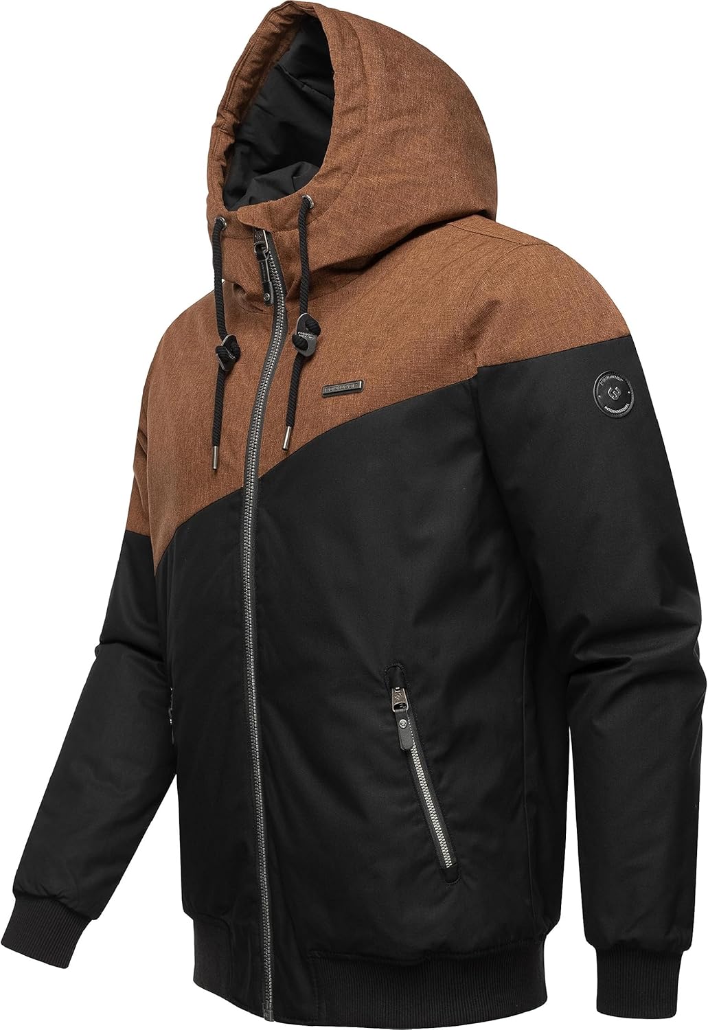 Ragwear Herren warme Winterjacke kurz mit Verstellbarer Kapuze Wings S-3XL XL Ginger23, XL Ginger23