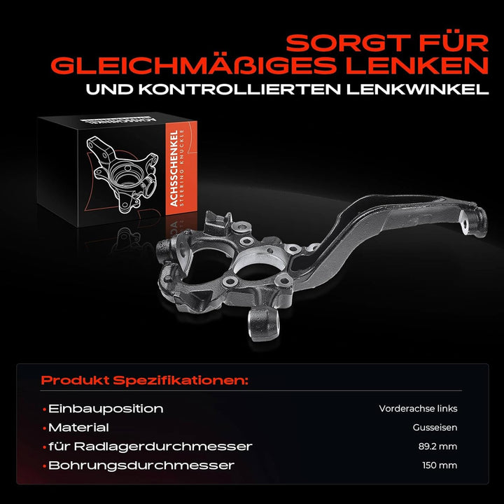 Frankberg Achsschenkel Radaufhängung Vorne Links Kompatibel mit Discovery III L319 LA 2.7L-4.4L 2004