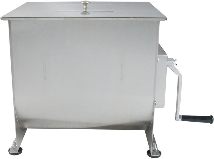 Allpax Fleischmischer 20 Liter aus Edelstahl - manuell (Handkurbel) - Mischkapazität: 13-16 kg