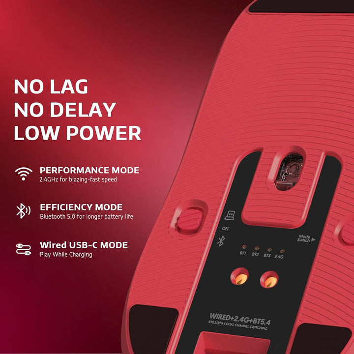 VGN Game Power Attack Shark X6 Superlight Kabellose Gaming-Maus mit RGB Ladestation, 49g Ultraleicht