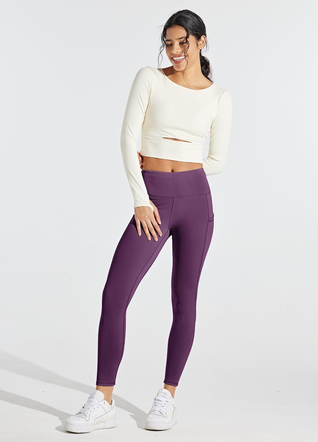 WILLIT Thermo Leggings Damen Gefütterte Leggings Winter Wasserbeständig Thermohose Hohe Taille Warme