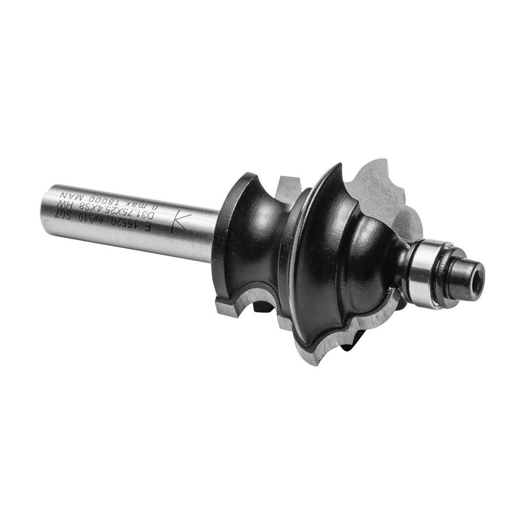 ENT 15520 Multiformfräser HW, Schaft (S) 8 mm, Durchmesser (D) 31,8 mm, NL 25,4 mm, R1 3,2 mm, R2 4