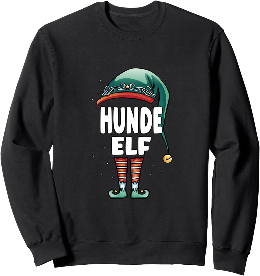Hunde Elf Partner Look Familie Outfit Weihnachten Sweatshirt