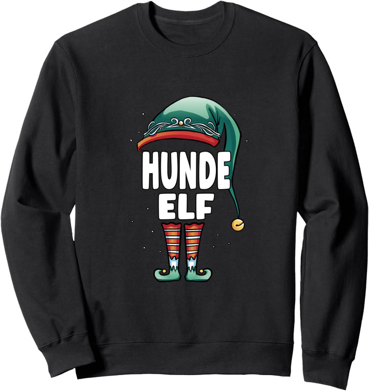 Hunde Elf Partner Look Familie Outfit Weihnachten Sweatshirt