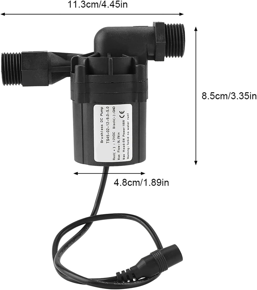Braupumpe,Bierfasspumpe,Bierdruckpumpe,DC 12V 18W Brewing Homebrew Pump Circulation Brushless Beer P