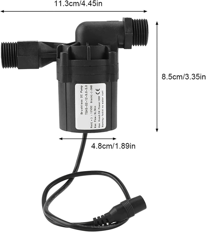 Braupumpe,Bierfasspumpe,Bierdruckpumpe,DC 12V 18W Brewing Homebrew Pump Circulation Brushless Beer P