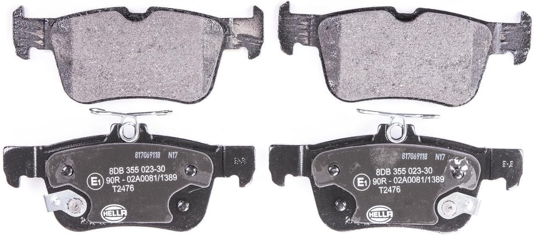 HELLA PAGID 8DB 355 023-301 Bremsbelagsatz - T2476 - Dicke/Stärke: 15.9mm - Bremssystem: Teves - mit