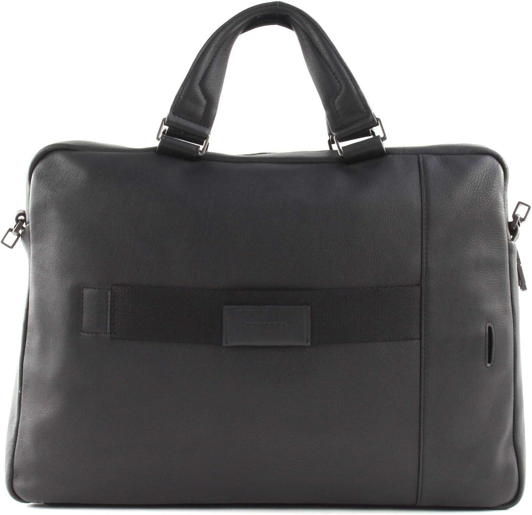 PIQUADRO Akron Ledermappe 30 cm Laptopfach Schwarz Einheitsgrösse, Schwarz Einheitsgrösse