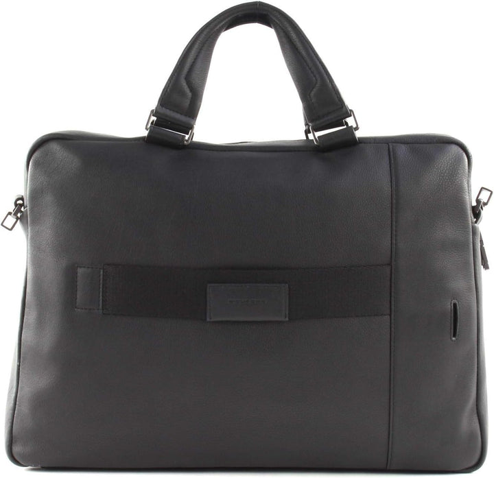 PIQUADRO Akron Ledermappe 30 cm Laptopfach Schwarz Einheitsgrösse, Schwarz Einheitsgrösse