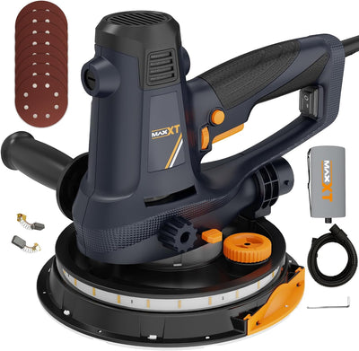 MAXXT Handschleifmaschine für Trockenbau, 810W Elektroschleifmaschine für Wände, 1500-2800RPM variab