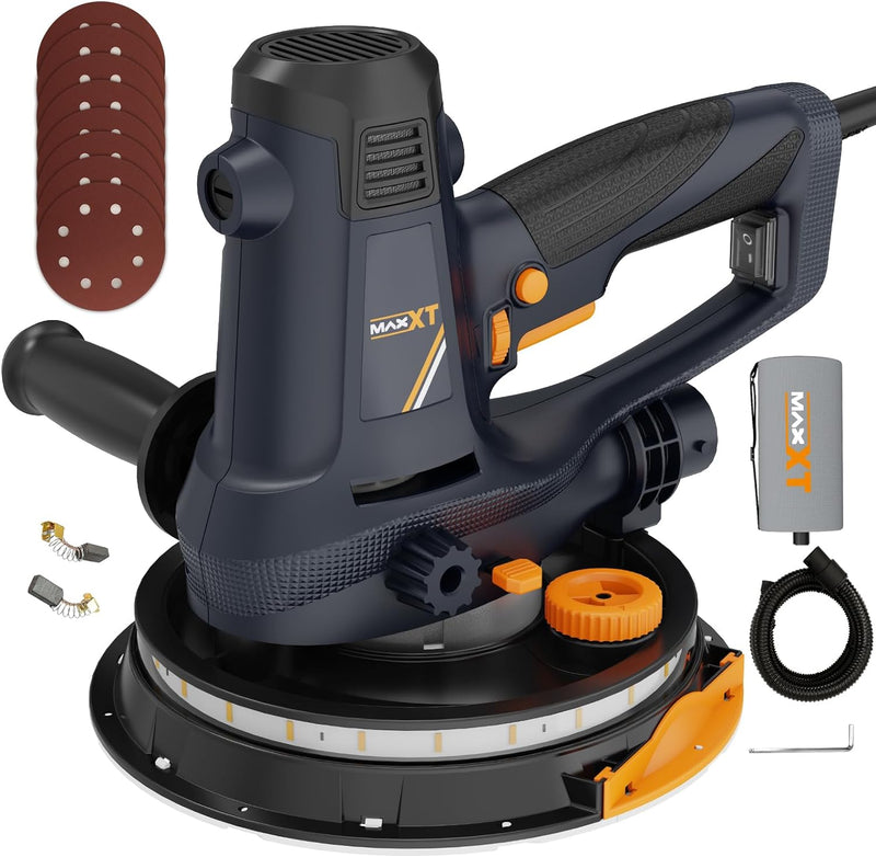 MAXXT Handschleifmaschine für Trockenbau, 810W Elektroschleifmaschine für Wände, 1500-2800RPM variab