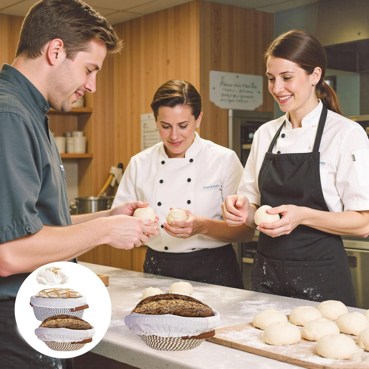 Gärkörbchen Starterset,Sauerteig Starter Set,Gärkorb Brot set,Brotgärkörbchen,Brotbacken Startver se