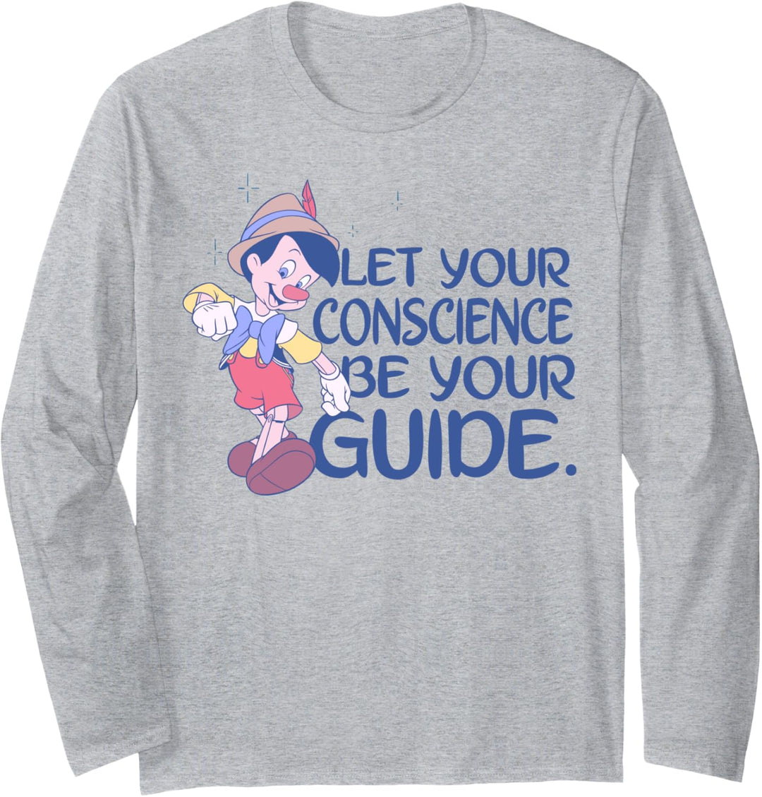 Disney Pinocchio Let Your Conscience Be Your Guide Langarmshirt