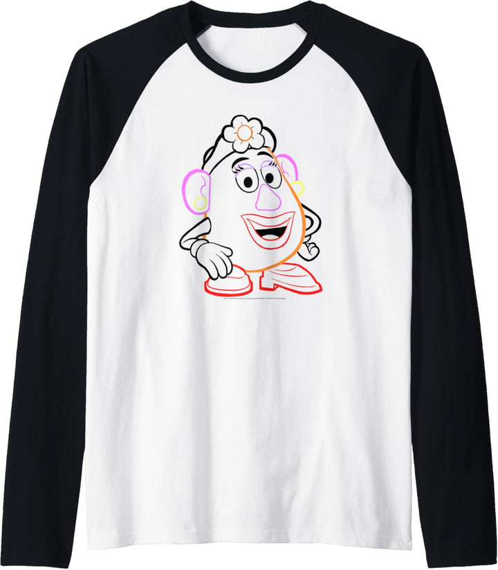 Disney Pixar Toy Story Mrs. Potato Head Line Art Raglan