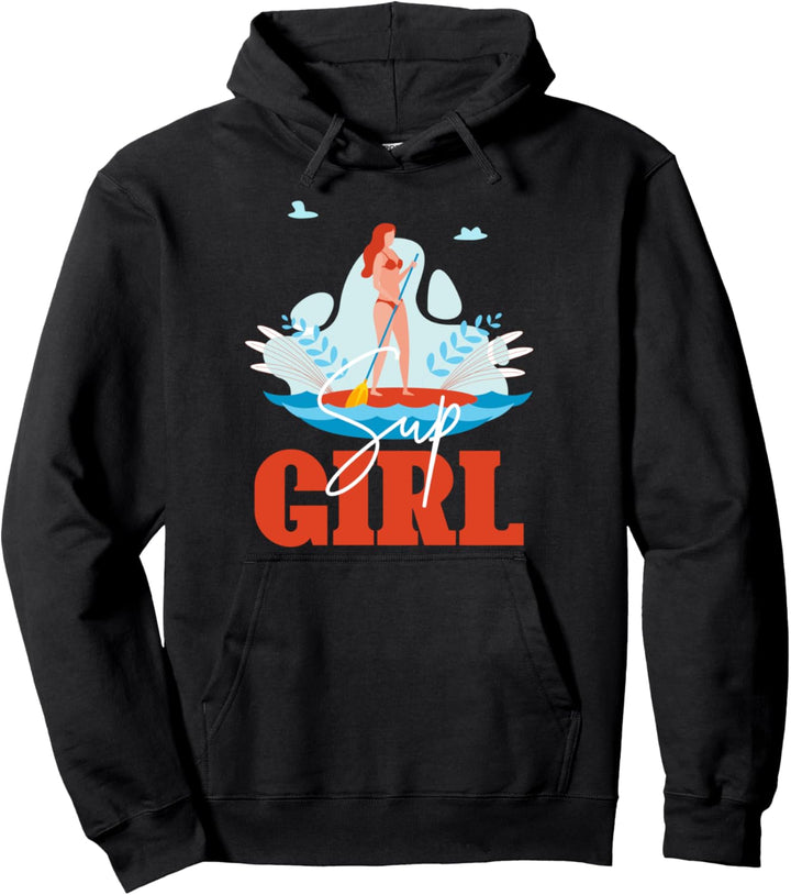 Stand Up Paddler Mädchen Wassersport Stand Up Paddeln Pullover Hoodie