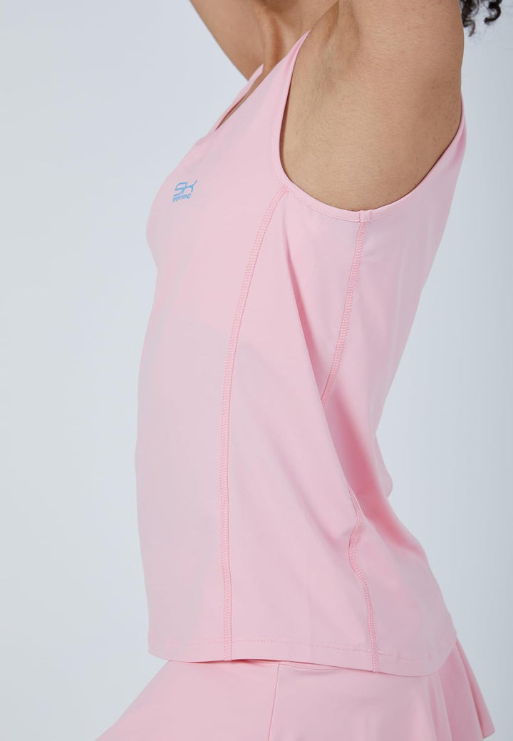 Sportkind Mädchen & Damen Tennis, Fitness, Sport Tanktop Loose Fit, atmungsaktiv, UV-Schutz UPF 50+
