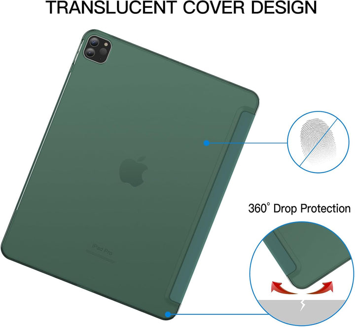 JETech Hülle für iPad Pro 12,9 Zoll (6./5. Generation, Modell 2022/2021), Unterstützung Pencil Aufla