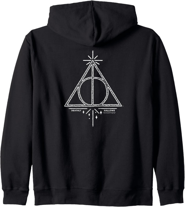 Harry Potter Deathly Hallows Line Art Kapuzenjacke