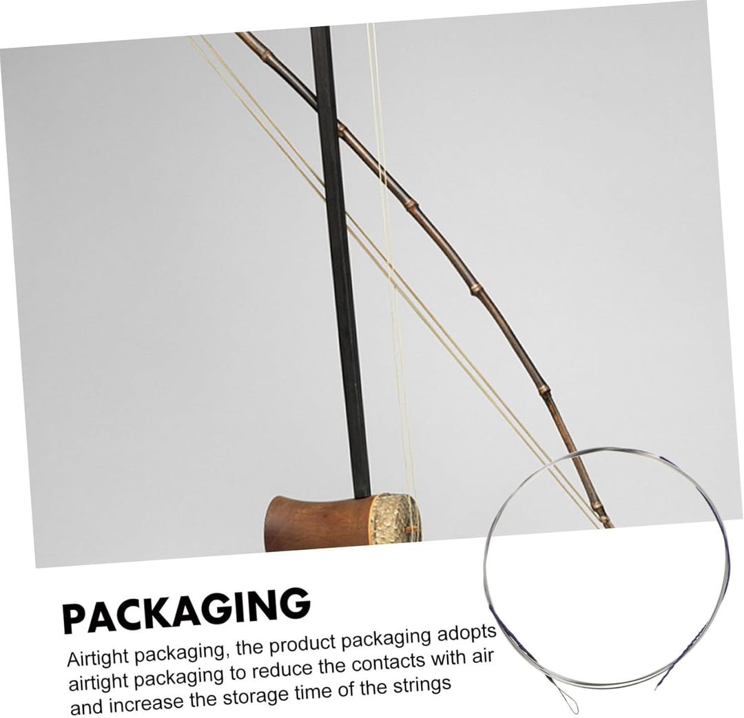 VICASKY 4 Stück Mandolinen-Saiten mit Schlaufenende,Mandolinen-Ersatzsaiten aus Edelstahl traditione