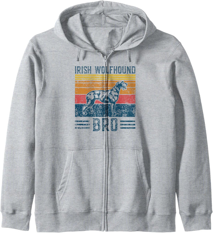 Dog Irish Wolfhound Bro – Vintage Irish Wolfhound Bro Kapuzenjacke