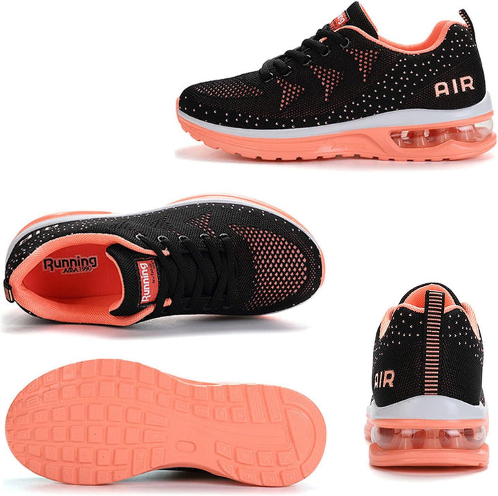Sumateng Sneaker Damen Air Sportschuhe rutschfest Atmungsaktiv Laufschuhe Luftpolster Turnschuhe Lei