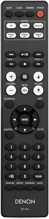 Denon D-M 41 Kompaktes HiFi-System mit 2 x 30 Watt Ausgangsleistung Premium-Silber/Schwarz, Bluetoot
