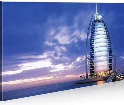 islandburner Bild Bilder auf Leinwand Burj Al Arab Dubai 1p XXL Poster Leinwandbild Wandbild Dekoart