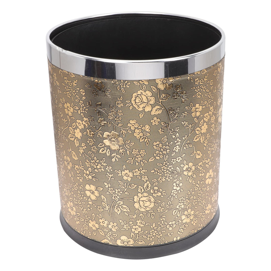 Housoutil Plastikbehälter Papierkörbe Mülleimer Rose Dekorative Müll Kann Abfallkorb Doppelwandmüllb