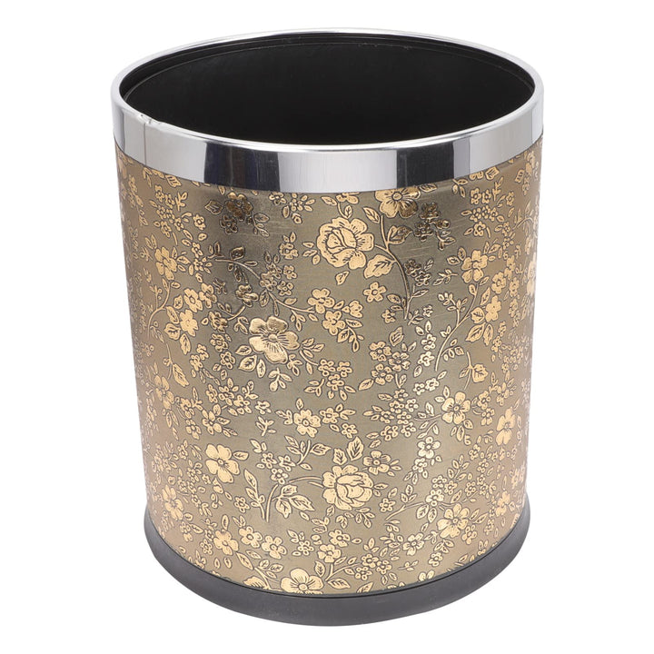 Housoutil Plastikbehälter Papierkörbe Mülleimer Rose Dekorative Müll Kann Abfallkorb Doppelwandmüllb