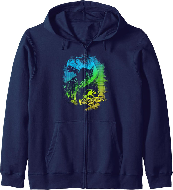 Jurassic World T-Rex Gradient Portrait Kapuzenjacke