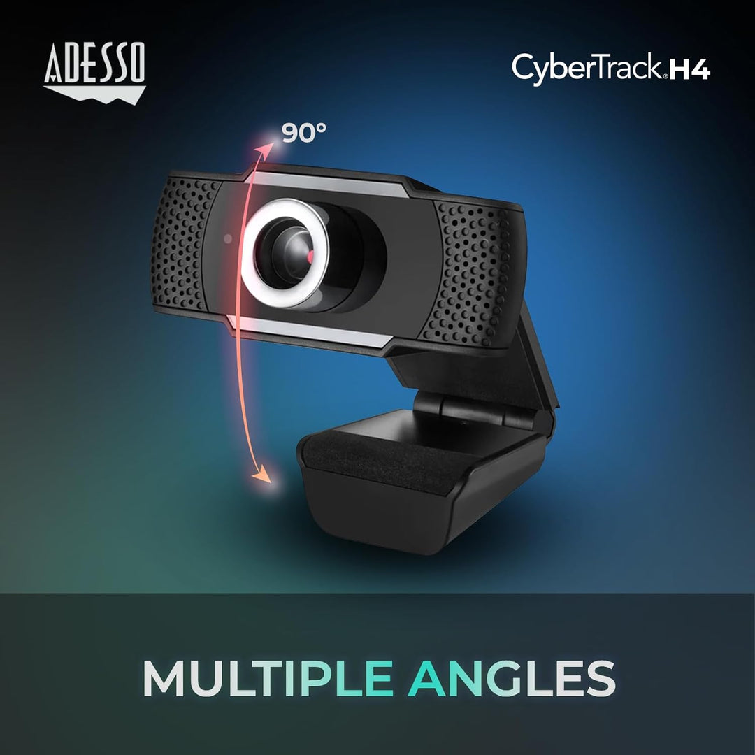CyberTrack H4 Webcam HD 1080P inkl. Mikrofon, CYBERTRACK H4