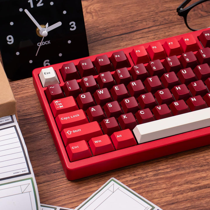 172 Tasten Doubleshot Keycaps Cherry Profil Tastenkappen 7u Spacebar für 60% 65% 95% Mechanische Tas
