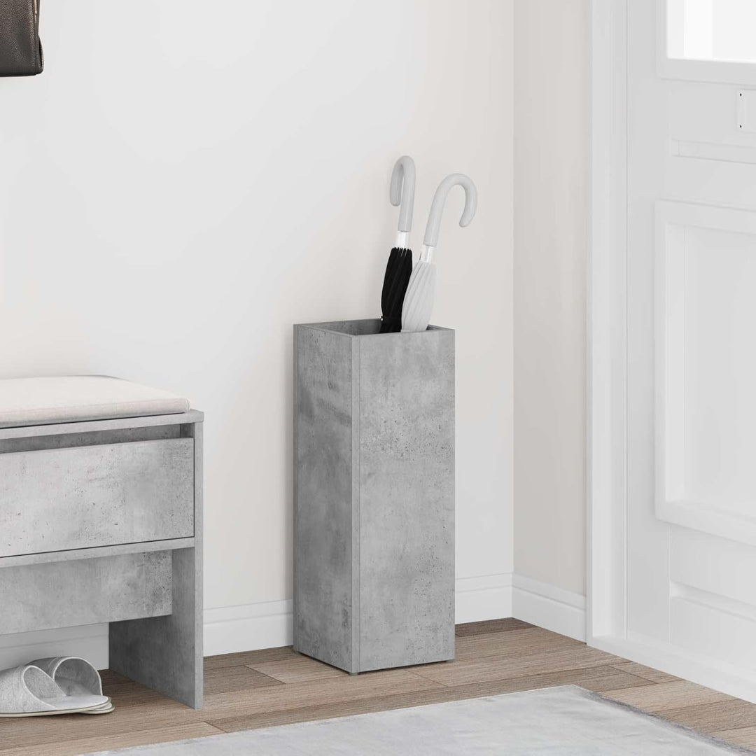 vidaXL Sonnenschirmhalter Beton Grau 20 x 20 x 55,5 cm Holzwerkstoff, Moderner Schirmständer aus Hol