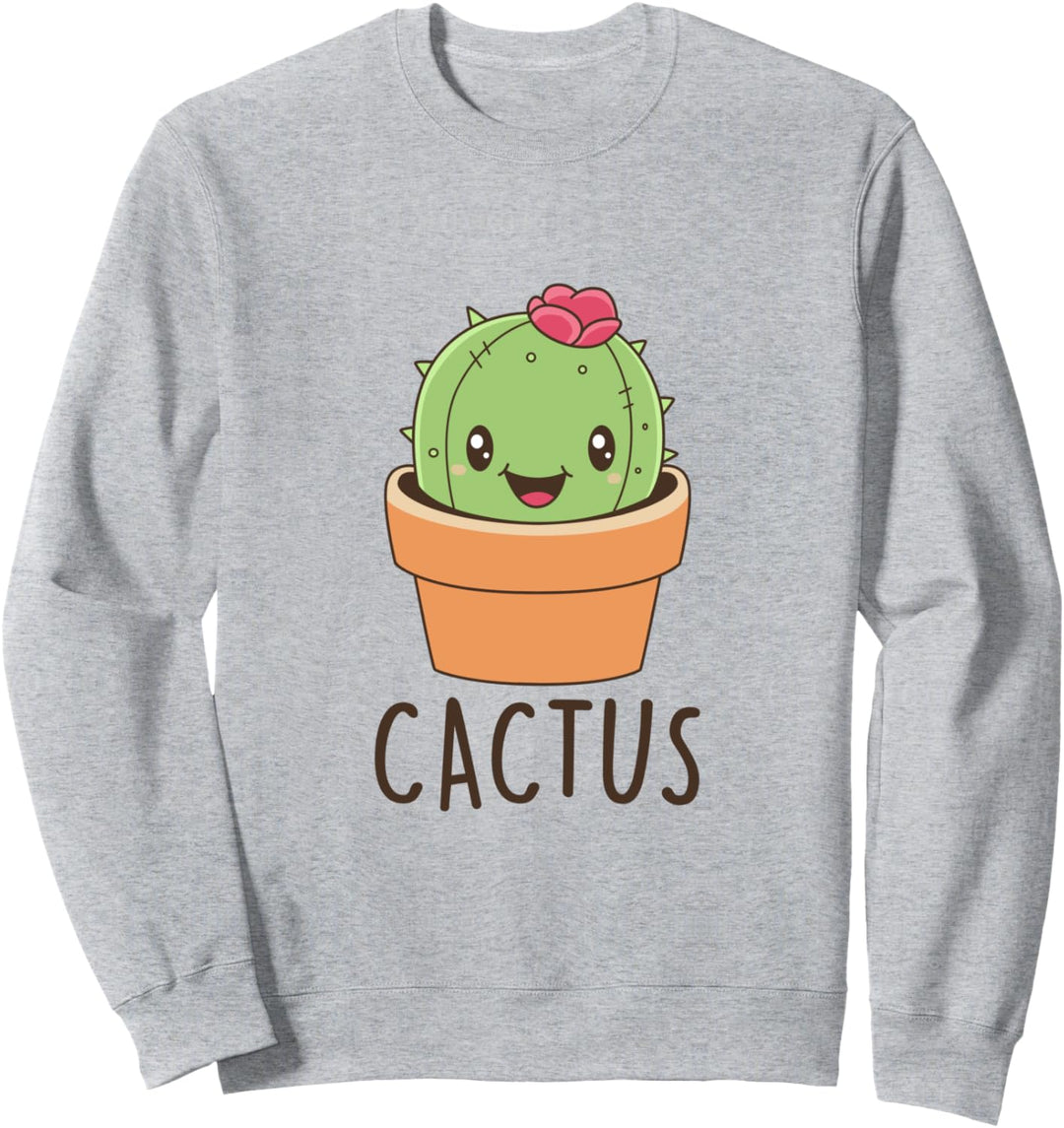 Niedlicher Kaktus Sukkulente Gartenarbeit Gärtner Botaniker Sweatshirt