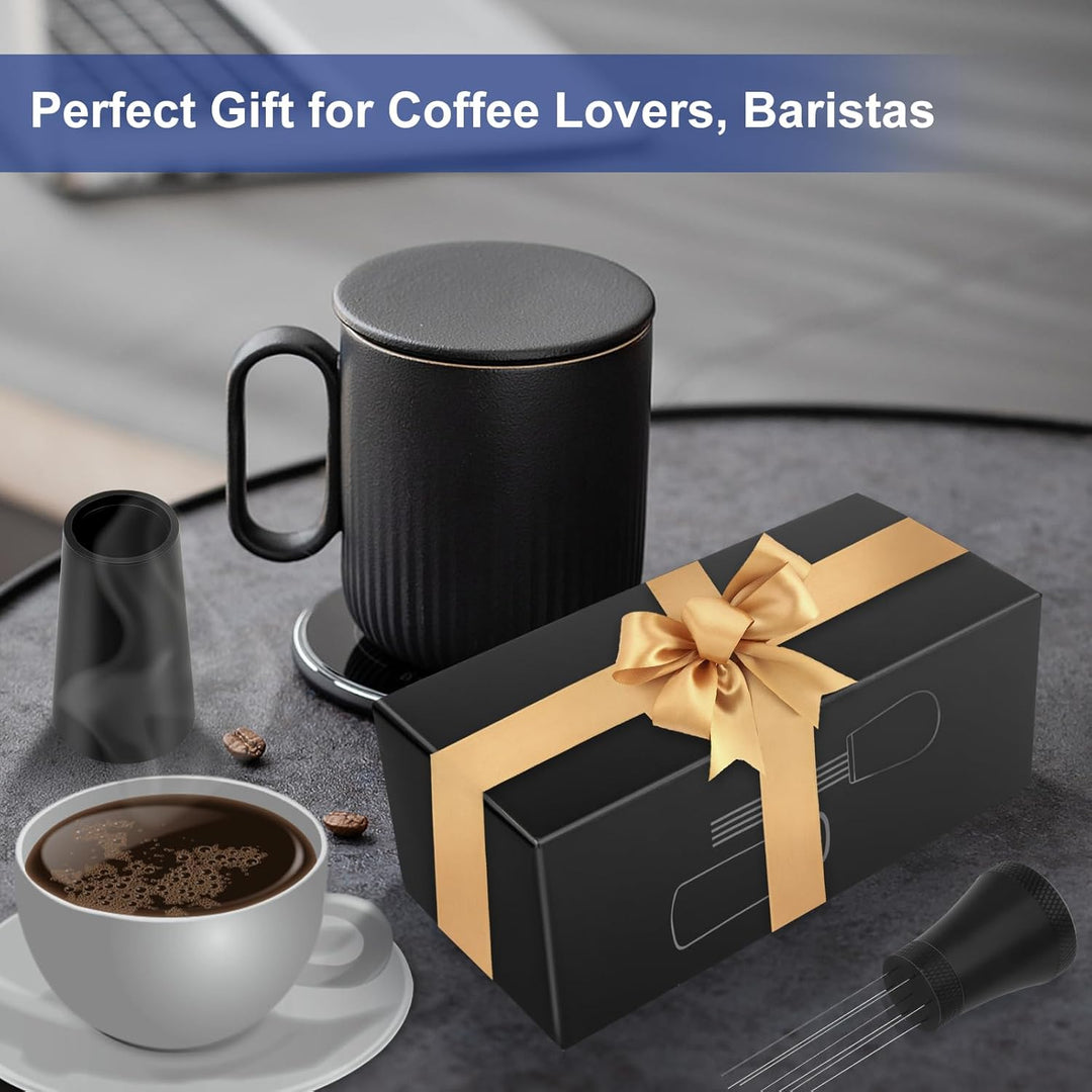 Wdt Tool, Kaffee Distributor, Aluminium Wdt Tool Espresso mit Ständer, für Espresso Barista-Werkzeug