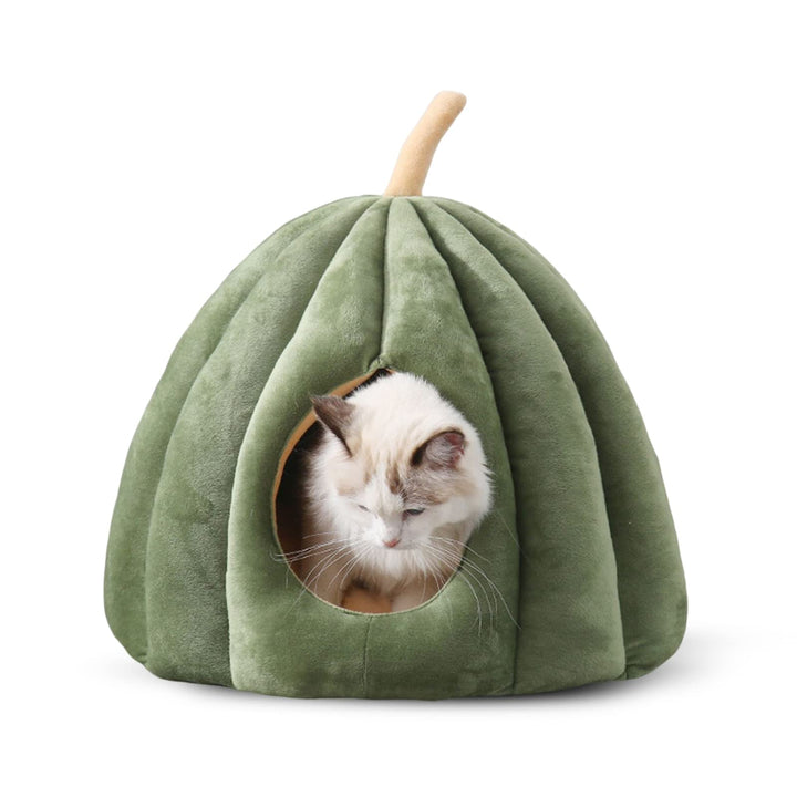 PETCUTE Katzenhöhle Katzenbett für grosse Katzen,Waschbar Haustierhöhle Katzenkorb für Katzen und Hu