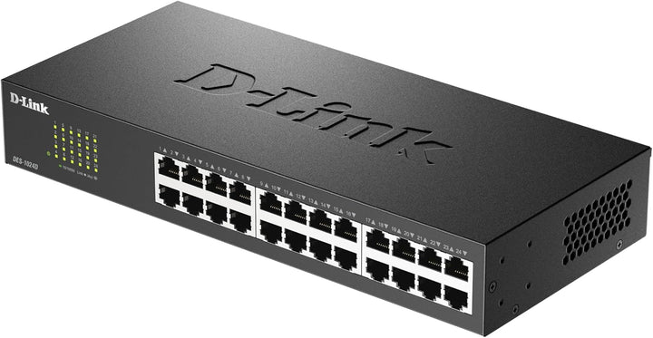 D-Link DES-1024D 24-Port Fast Ethernet Switch (10/100 Mbit/s-Anschlüsse, bis zu 200 Mbit/s im Full-D