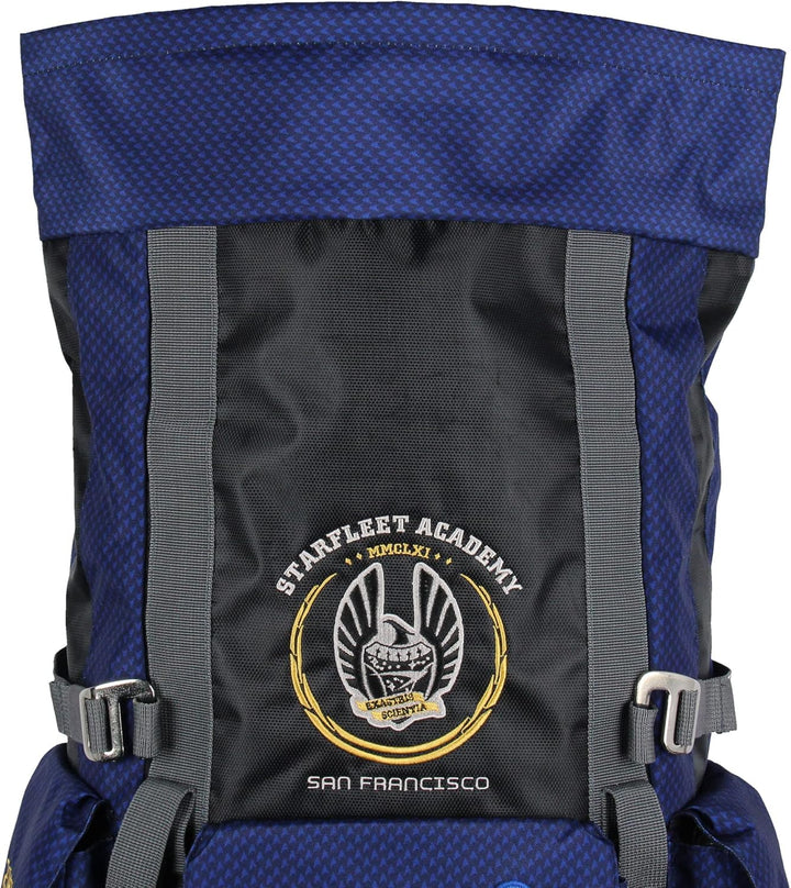INTIMO Star Trek Starfleet Academy Rucksack mit Roll-Top, Wandern, Fitnessstudio, Laptop, Schule, Re