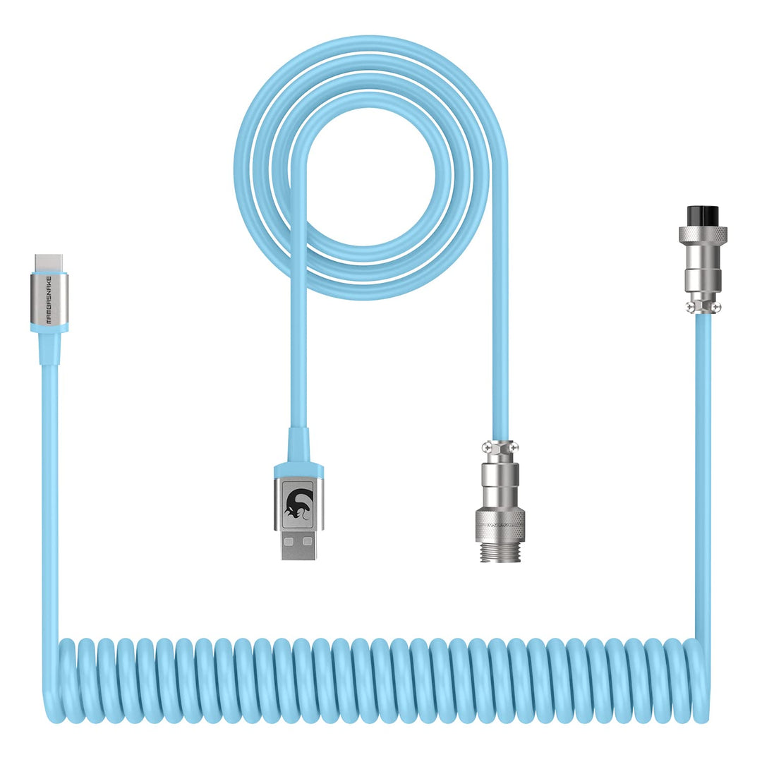 XINMENG X MAMBASNAKE C01 Spiral-Tastaturkabel, Typ-C auf USB-A HyperSpeed-Leitung mit 8KHz-Rücklaufr