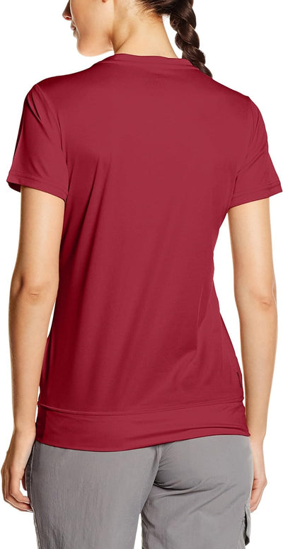 Salewa Puez Mountain Dry W S/S Tee, Shirt Damen, Damen, 00-0000025646 44 Rosso (Rosso Cipolla), 44 R