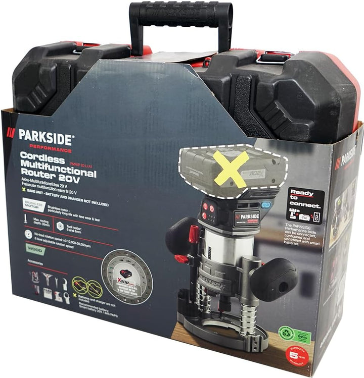 HEADNMORE® Bundle - PARKSIDE PERFORMANCE® 20V Akku Multifräse PMFAP 20 (ohne Akku) +Schlüsselanhänge