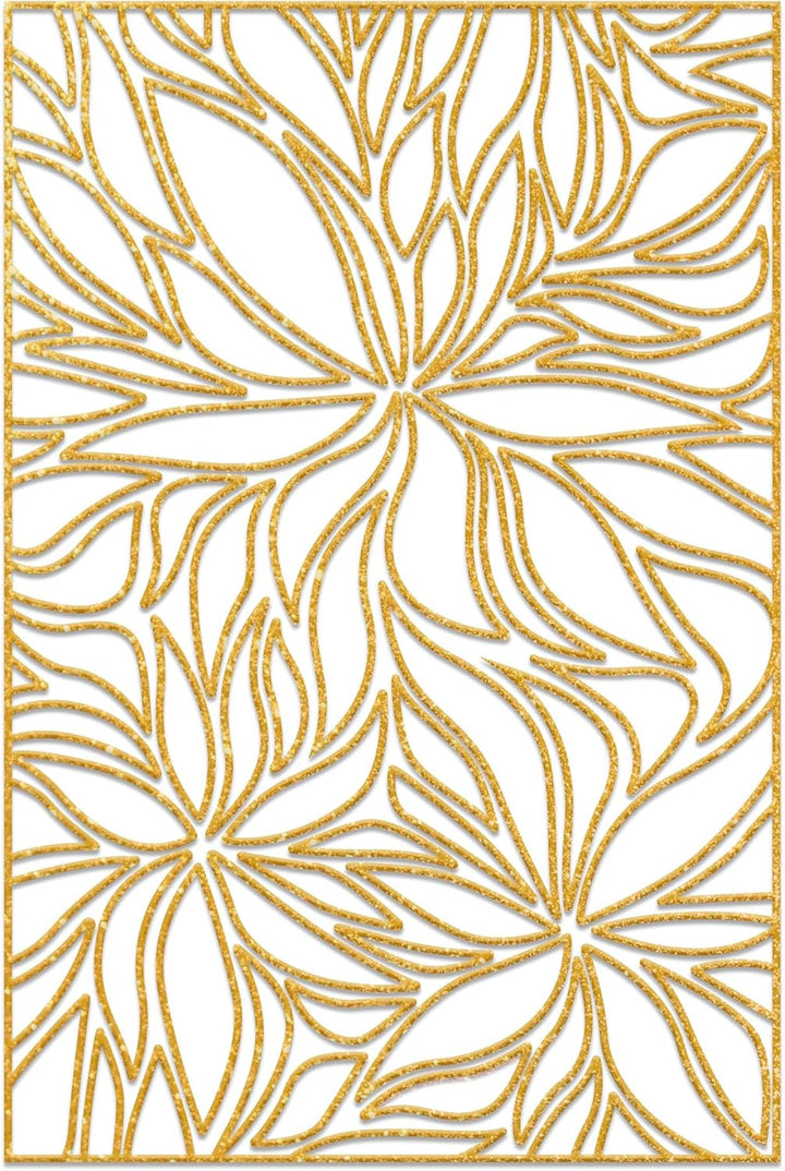 DUS0943C - Kreativset mit 5 Seidenbildern zum Bemalen und Rahmen, Floral, 1 Set