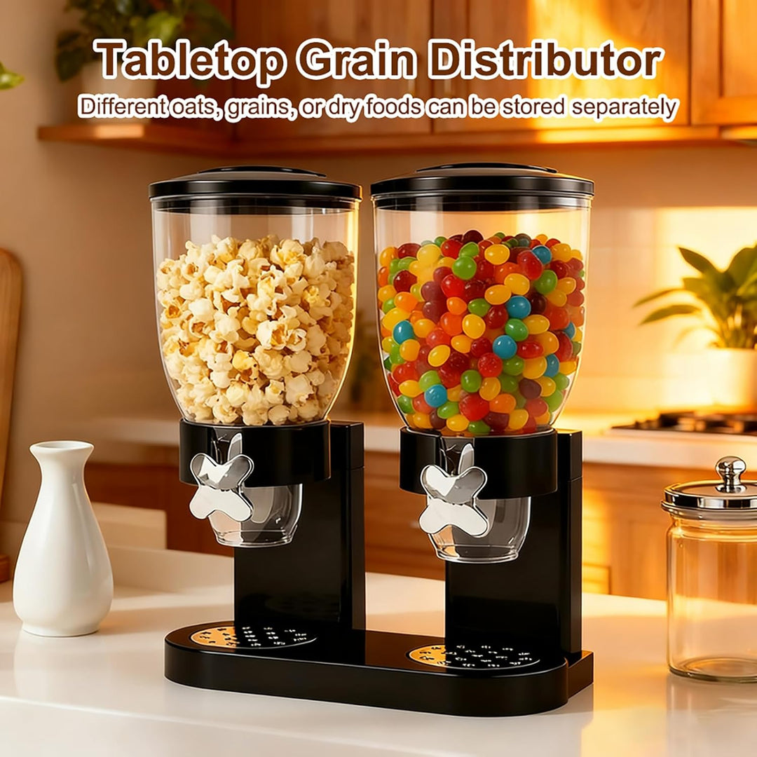 LUPATDY 2er Pack Müslispender 2L, Aufbewahrungsbox Küche Organizer mit Deckel, Cereal Dispenser für