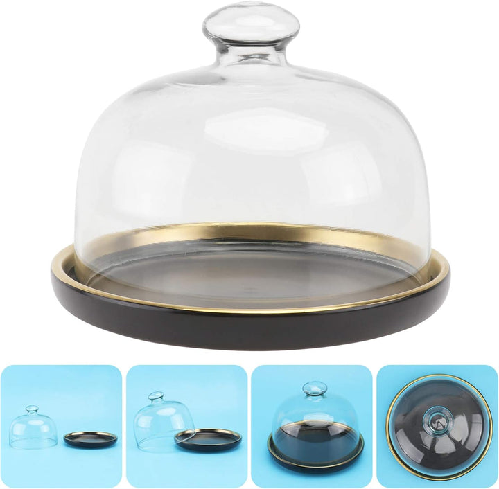 Cabilock Patisserie Glasglocke Cloche Dome Kuchen Display Abdeckung Kuchen Platte Mit Abdeckung Dess