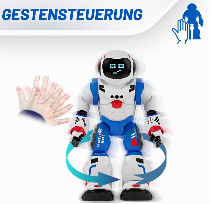 Xtrem Bots - Bruce | Roboter Kinder | Roboter Spielzeug Mit 20 Gesichtsausdrücken | Robot Programmie