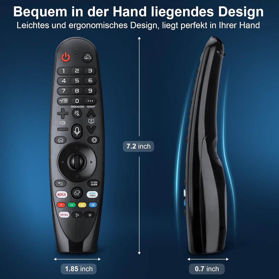 Voice Magic Fernbedienung für LG Fernseher UHD OLED QNED NanoCell 8K 4K Smart TVs, Magic Remote Ersa