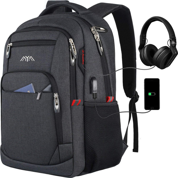 YAMTION Rucksack Herren Schulrucksack für 15.6 Zoll Laptop Rucksack Arbeit Wasserdicht Business Dayp