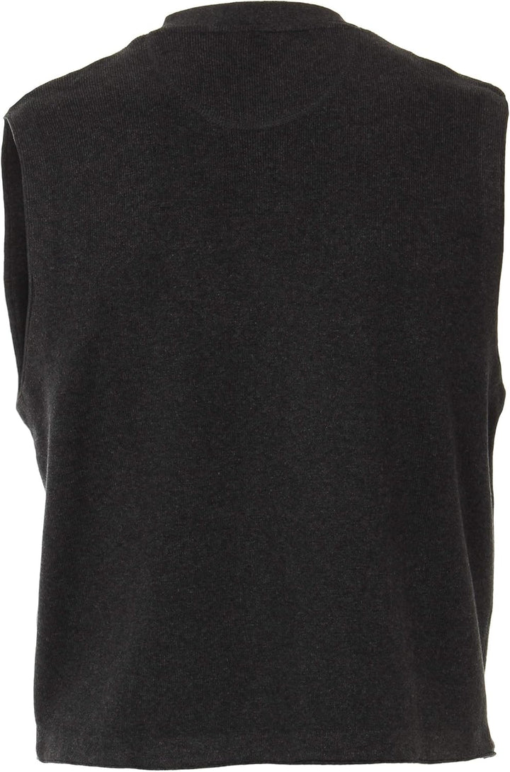 CASAMODA Herren Strickweste unifarben Zwei Einschubtaschen 4XL Grau (Anthrazit 782), 4XL Grau (Anthr
