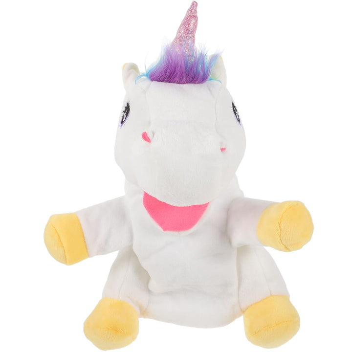 BESTonZON Einhorn Handpuppe Plüsch Handpuppe Einhorn-puppenspielzeug Handpuppen Einhorn Spielzeug Ti