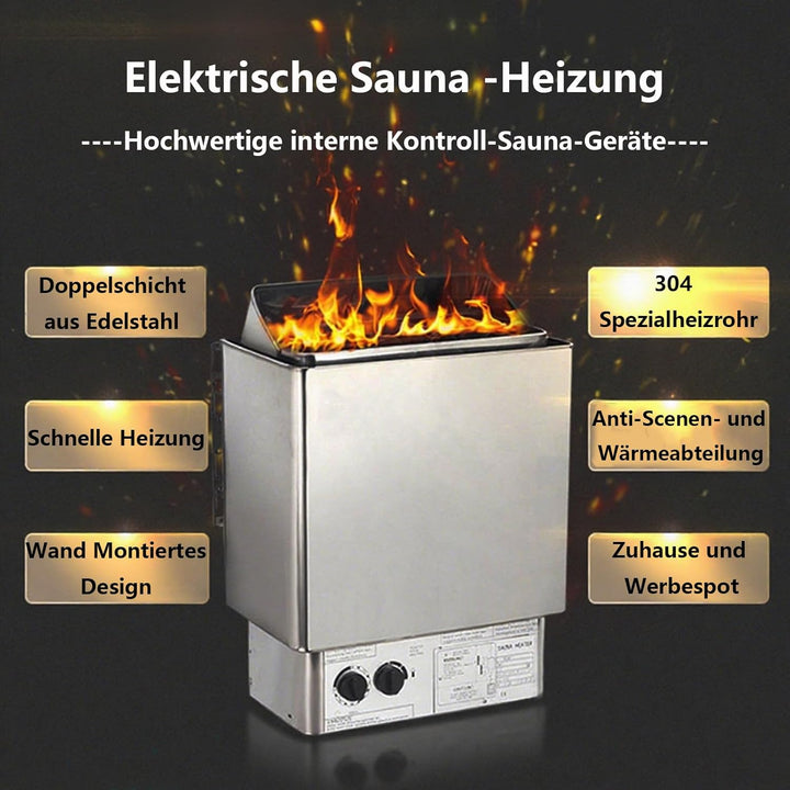 3,0 kW 220V Saunaofen Sauna Ofen elektrisch Saunaheizung Saunaheizgerät Geeignet für 3 m³ Saunaraum